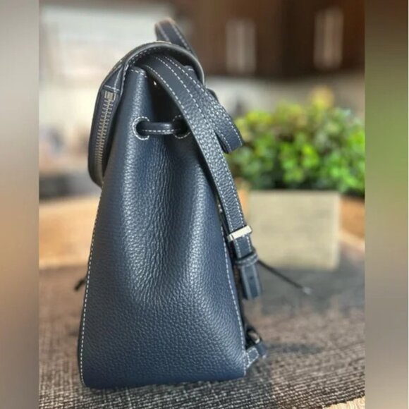 EUC Kate Spade New York Leila Denim Medium Flap Backpack - Picture 7 of 9